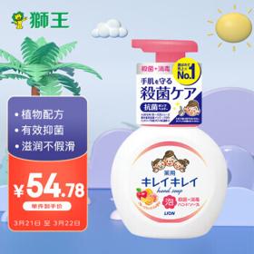 LION 狮王 泡沫洁净儿童洗手液 水果香型 500ml