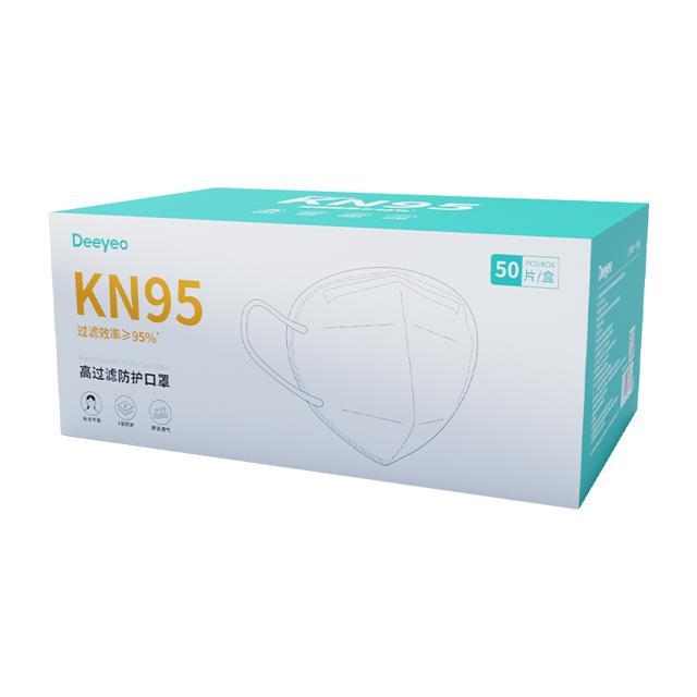 Deeyeo 德佑 kn95口罩 独立装 50片