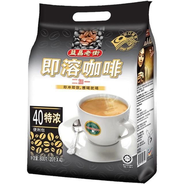 益昌老街 3合1特浓速溶原味咖啡 800g 共40条