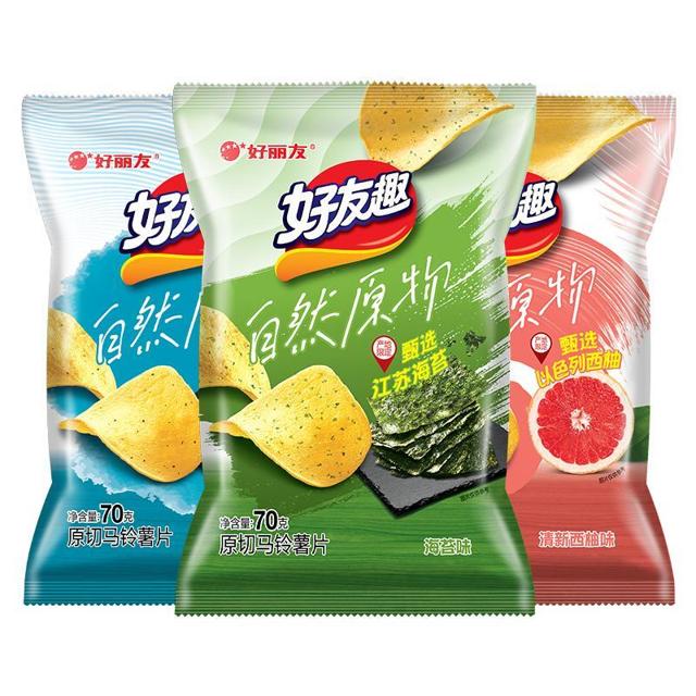 好友趣原切薄片薯片3袋