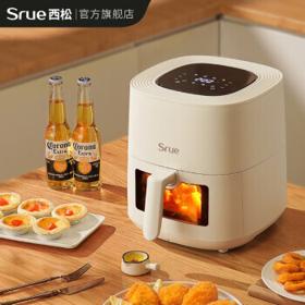 PLUS会员：SRUE S3GZ2205 空气炸锅 6.5L 慕斯白
