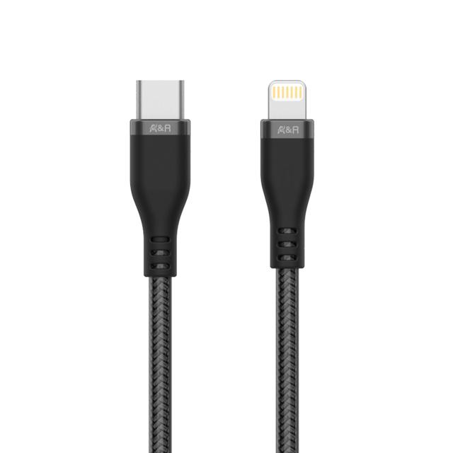 A&R MFi认证 USB A To Lightning 快充数据线 3A 1m