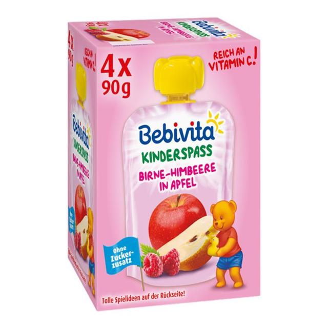 Bebivita 贝唯他 儿童进口吸吸果泥 90g*4袋