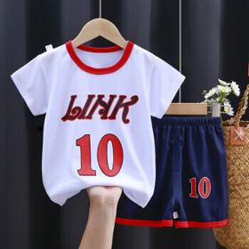 PLUS会员：巧吉孩 儿童运动球服套装 (90-140)