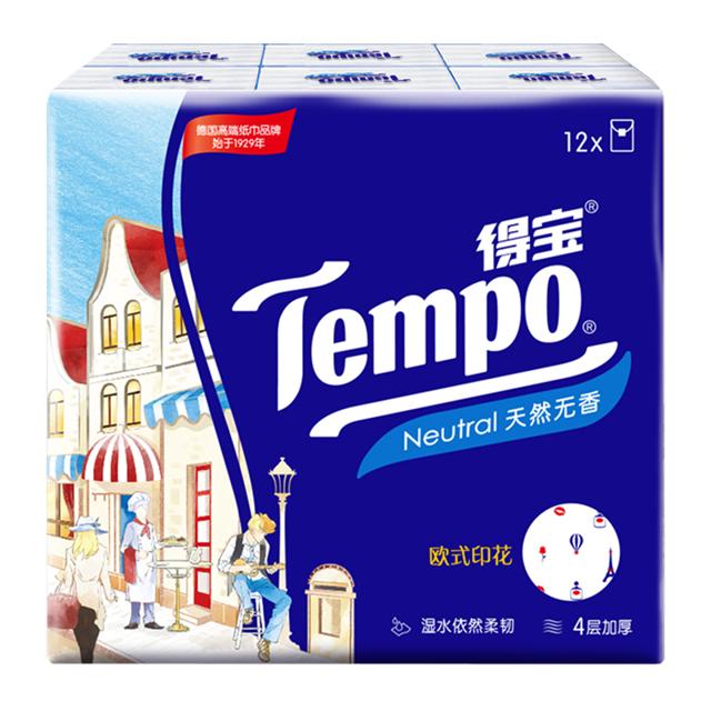 Tempo 得宝 手帕纸 天然无香
