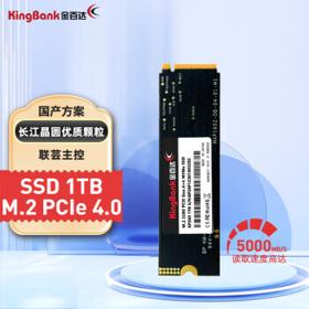 KINGBANK 金百达 KP260系列 NVMe M.2 固态硬盘 1TB（PCI-E4.0）