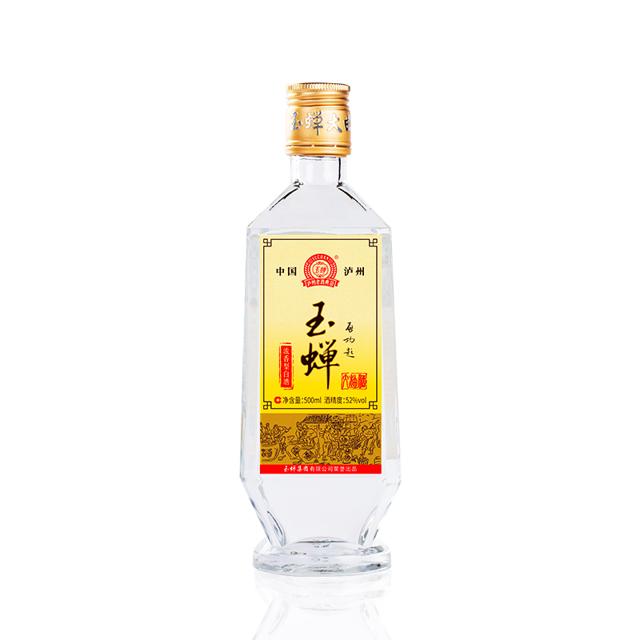YUCHAN 玉蝉老酒 大曲 52%vol 浓香型白酒 500ml 单瓶装 赠小特曲100ml