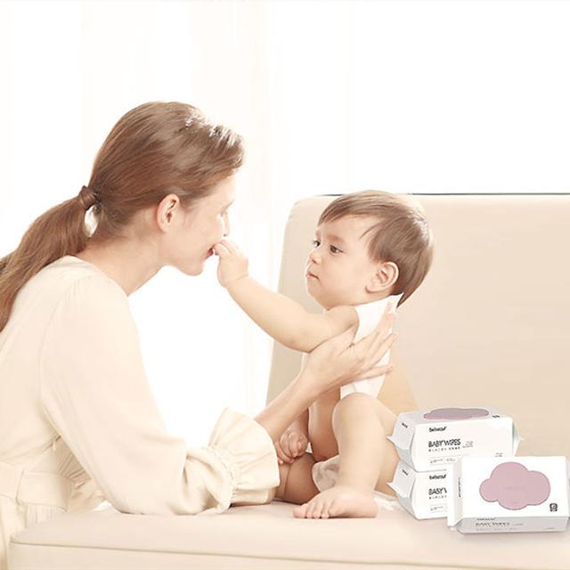 bebetour婴儿湿巾云朵湿纸巾80抽*10包