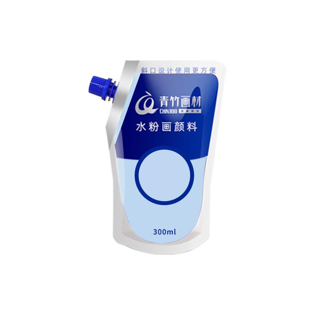 CHINJOO 青竹画材 旗舰店青竹水粉颜料初学者美术水粉画颜料300ml500ml单瓶罐装钛白浅灰蓝拿坡里黄绘画专用无甲醛