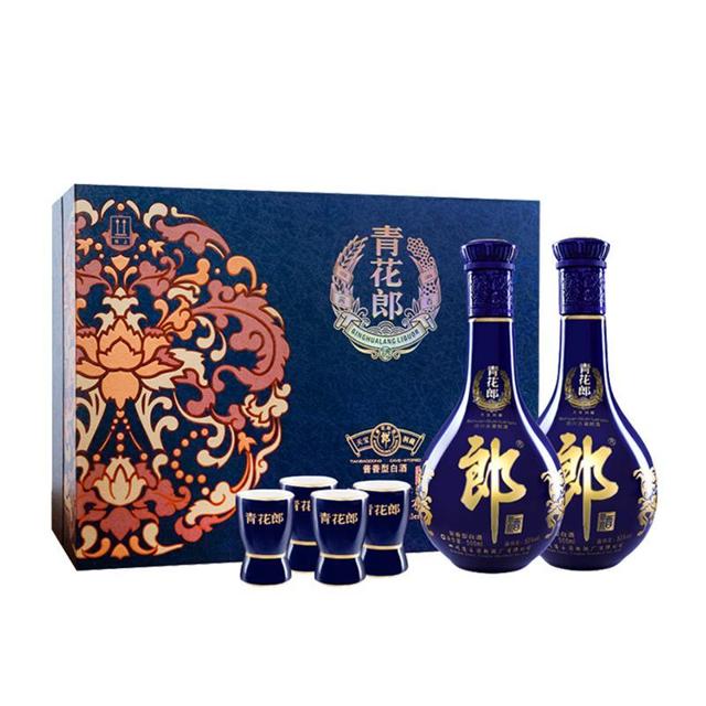 88VIP：LANGJIU 郎酒 青花郎酒 天宝洞藏 陈酿 53%vol 酱香型白酒 500ml*2瓶 礼盒装