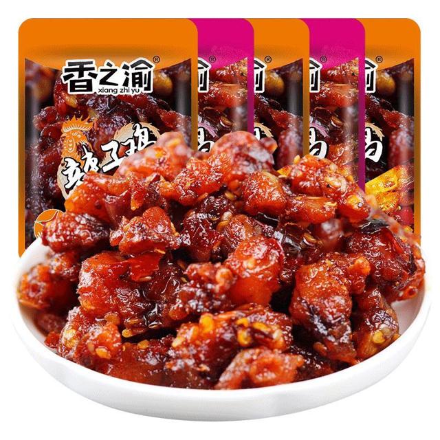 香之渝 辣子鸡丁500g辣味鸡肉类网红休闲小吃零食品螺蛳粉泡面搭档