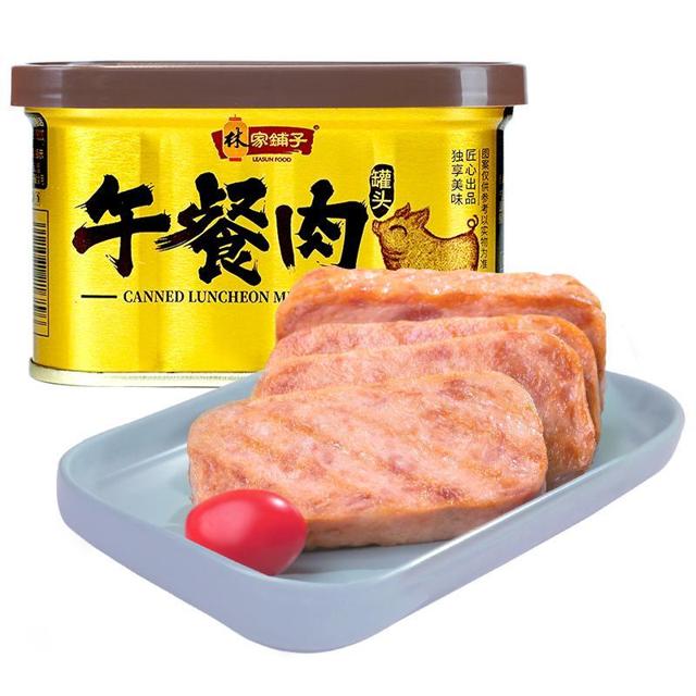 林家铺子 金罐午餐肉罐头 4盒