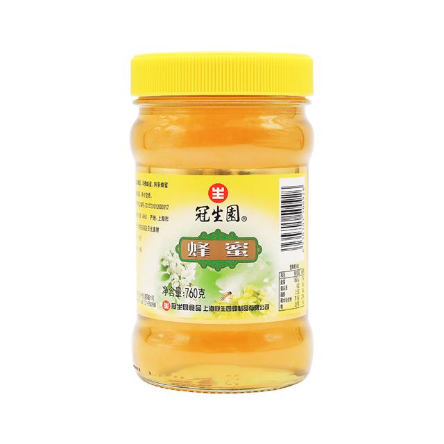 GSY 冠生园 蜂蜜760g装玻璃瓶百花蜂蜜早餐面包伴侣