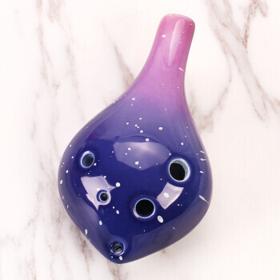 木火 陶笛6孔 中音C调 教学款星空+小陶笛