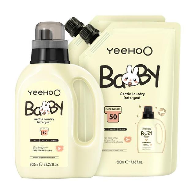 YeeHoO 英氏 婴儿洗衣液1800ml家庭量贩装婴幼儿童内衣裤皂液宝宝专用