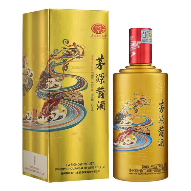 MOUTAI 茅台 贵州茅台集团白酒茅源酱酒金色500ml/瓶53度酱香型礼盒酒水礼品
