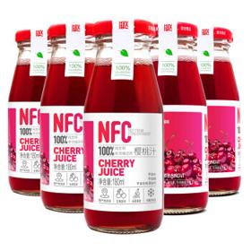 PLUS会员：爱樱维 NFC纯樱桃汁 180ml×6