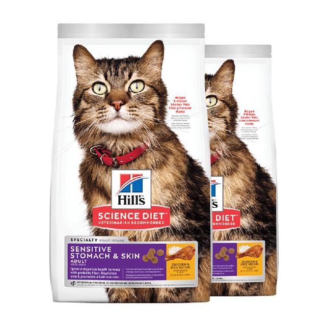 Hill's 希尔思 低敏肠胃调理鸡肉猫粮3.17kg*2包