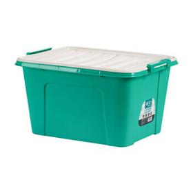 CHAHUA 茶花 悦巧收纳箱儿童玩具整理箱35L加厚塑料储物箱 绿色（三个装） 35L