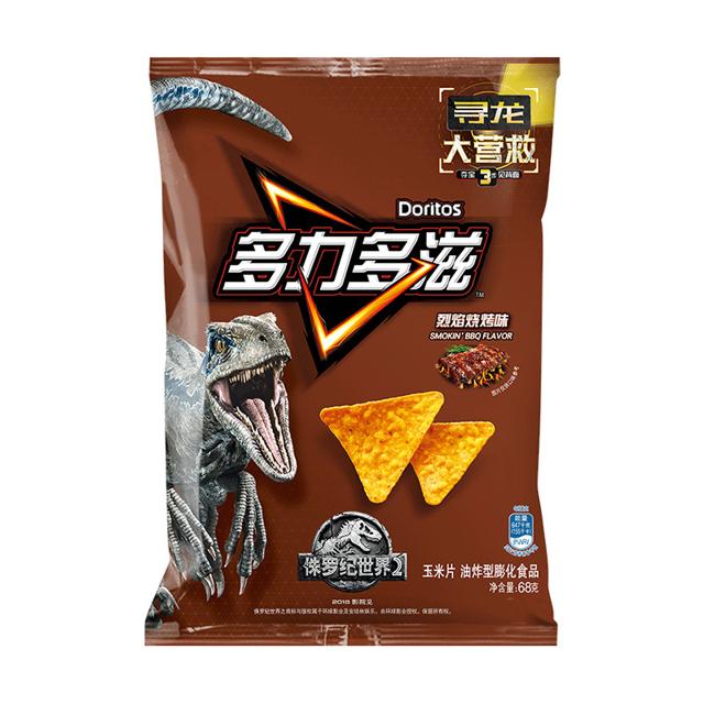 Doritos 多力多滋 玉米片烈焰烧烤味68g×1袋小吃薯片零食休闲