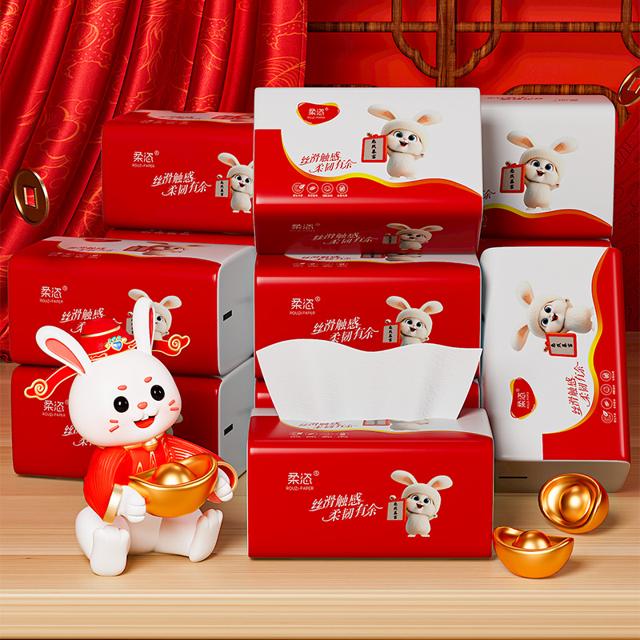 4包 可用签到红包 柔恣加厚抽纸1200张