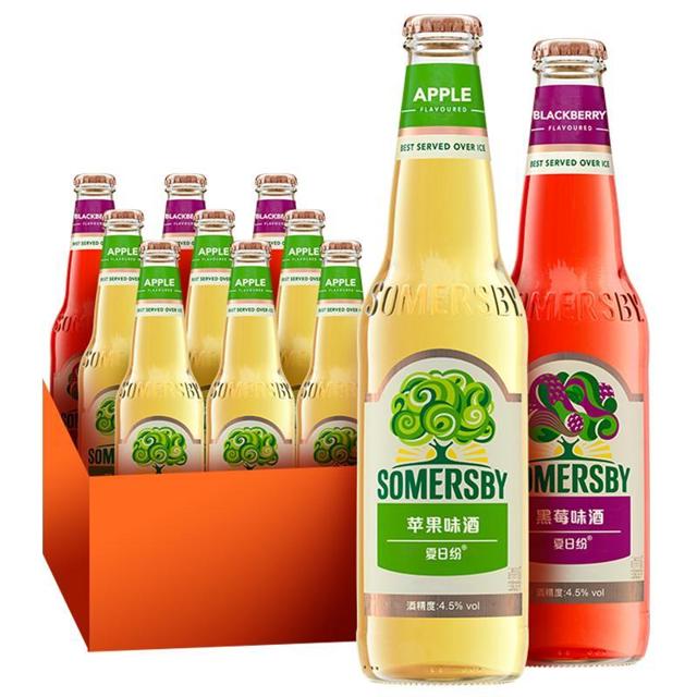 SOMERSBY 夏日纷 混合装330ml*9瓶装果味酒苹果黑莓
