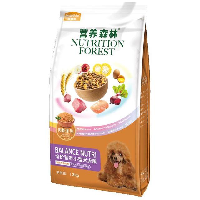 Myfoodie 麦富迪 狗粮通用型泰迪小型犬成幼犬柯基比熊营养森林肉松粮1.3kg
