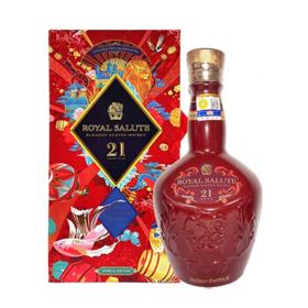 PLUS会员：ROYAL SALUTE 皇家礼炮21年 苏格兰 调和型 限量珍藏礼盒款 礼赞新春 700ml