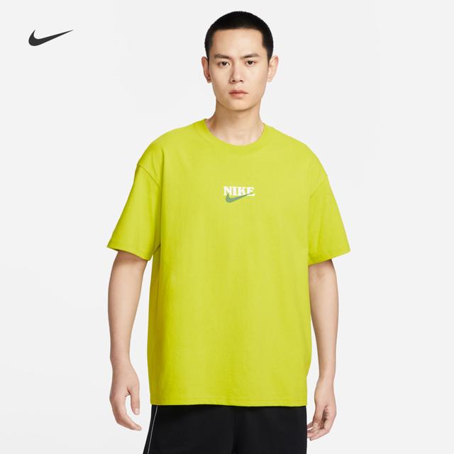 NIKE 耐克 官方男篮球T恤夏新款宽松纯棉休闲运动针织棉舒适FN3700