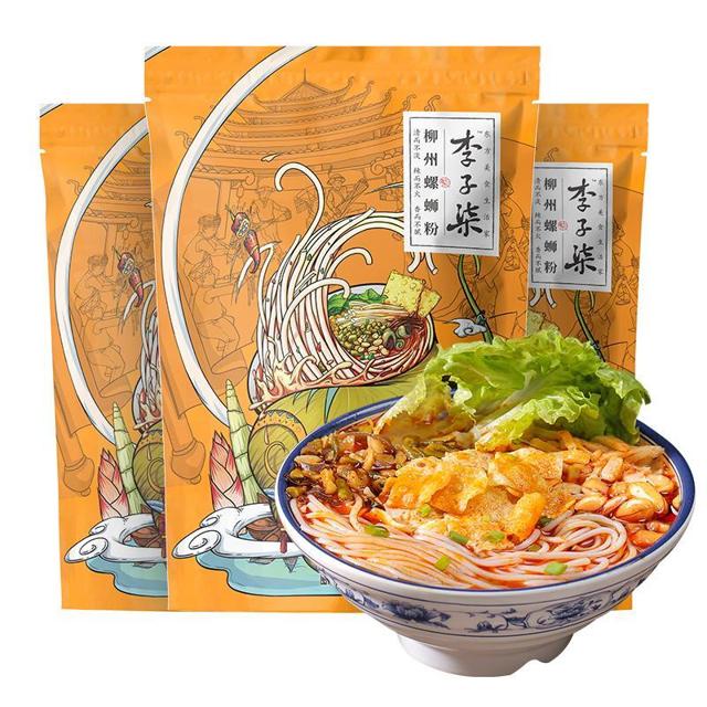 李子柒 方便速食柳州螺蛳粉335g*3袋广西螺丝粉面米线食品