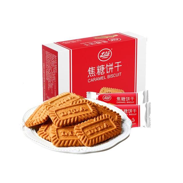 LILA 利拉 焦糖饼干盒装 26包/52片