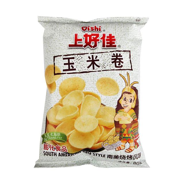 Oishi 上好佳 玉米卷南美烧烤风味 80克/包零食礼包
