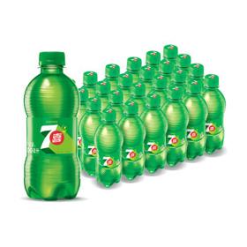 7-Up 七喜 百事可乐 七喜7up 柠檬味 汽水 300ml*24瓶（新老包装随机发货）百事出品