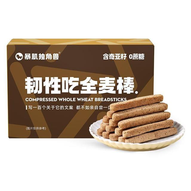 CHLOECHAN 暴肌独角兽 小钢筋饼干全麦棒磨牙 156g