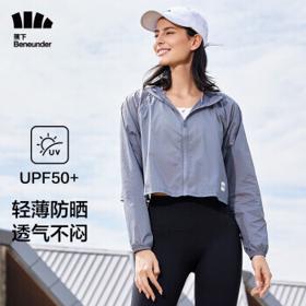 Beneunder 蕉下 防晒衣女夏季薄款长袖防紫外线防晒服开衫上衣 深空灰 M