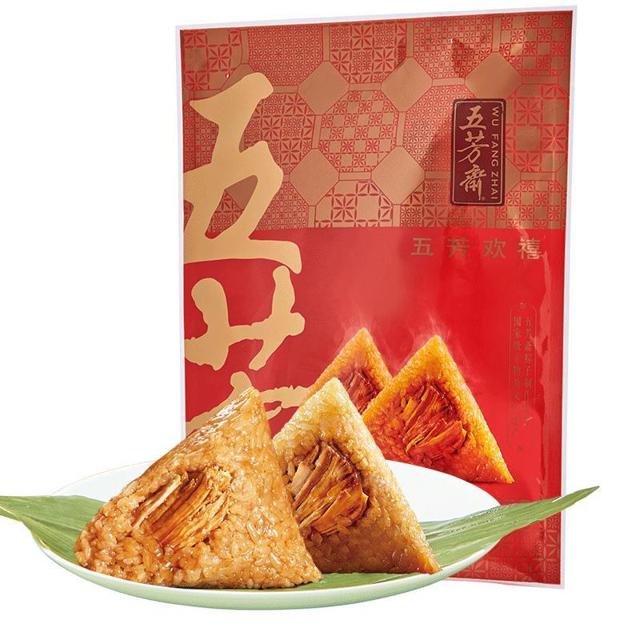 88VIP：五芳斋 鲜肉粽子礼袋 100g*4个