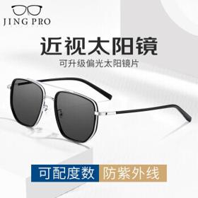 PLUS会员：JingPro 镜邦 1.56近视太阳镜片+镜框 多款可选