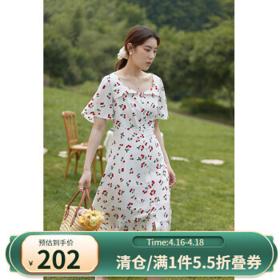 PLUS会员：DUSHU 独束 女士中长款连衣裙 22DS2691