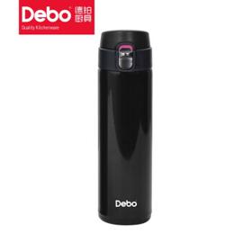PLUS会员：Debo 德铂 保温杯 480ml 黑色