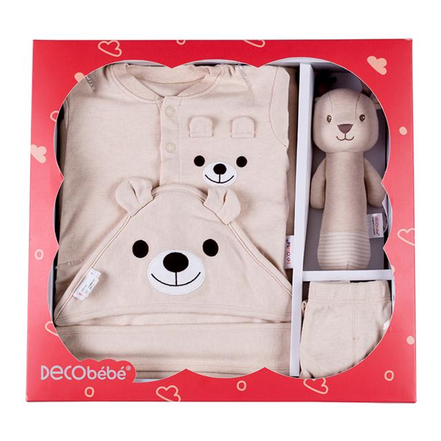 Decobebe 德珂婴儿 新生儿出生礼盒0-6个月男女宝衣服玩具秋冬套装