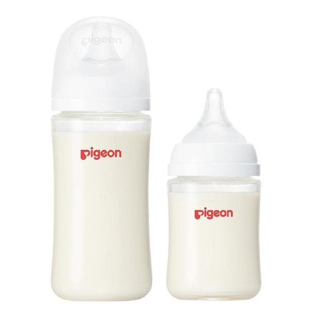 88VIP：Pigeon 贝亲 婴儿宽口径玻璃奶瓶套装 160ml+240ml