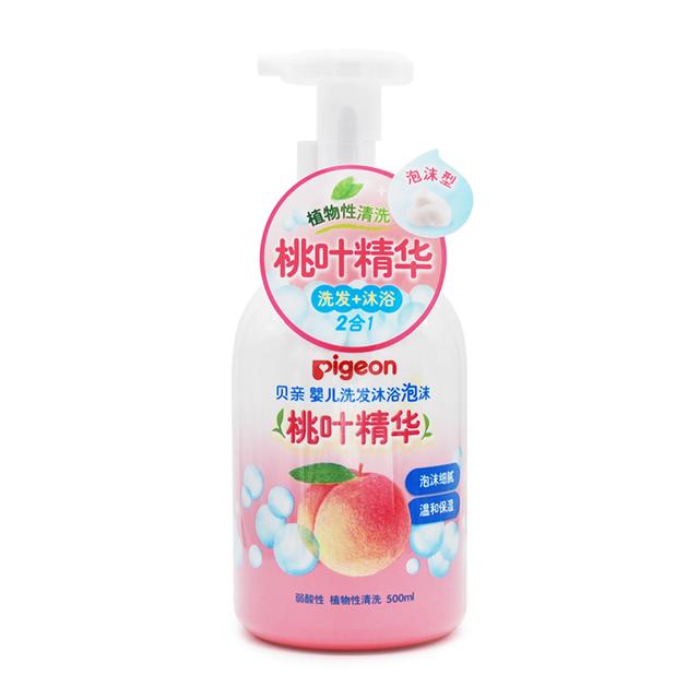 88VIP：Pigeon 贝亲 婴儿洗发沐浴泡沫二合一 500ml