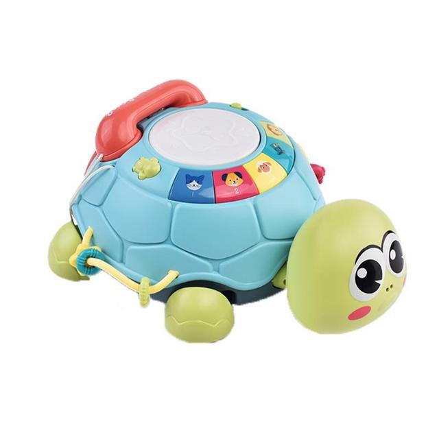 聚乐宝贝 宝宝学爬行玩具婴儿练习抬头训练引导龟娃娃9个月电动小乌龟神器6