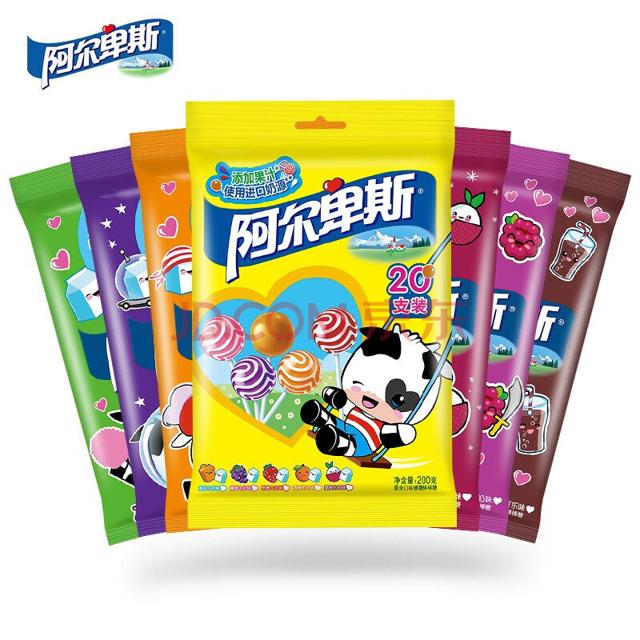 阿尔卑斯棒棒糖多口味牛奶硬糖【20支】多种口味