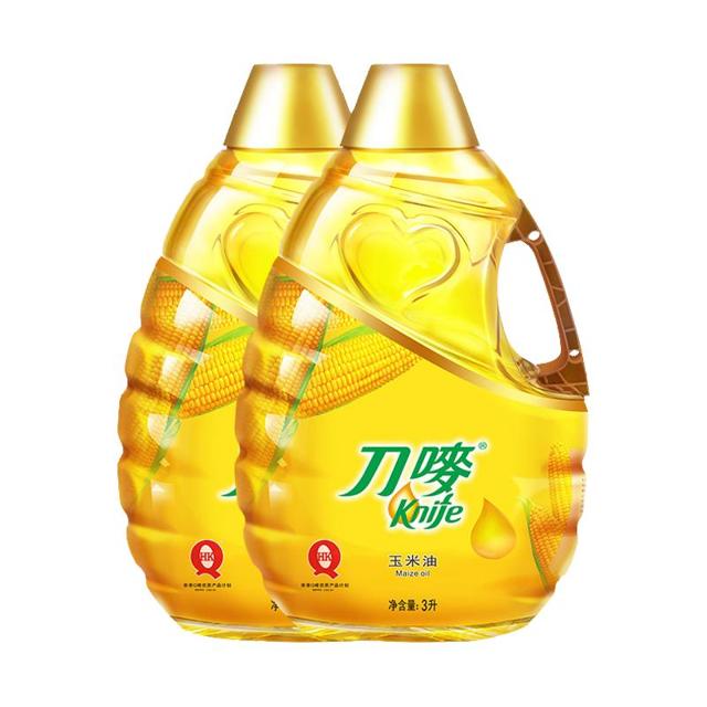 Knife 刀唛 玉米油食用油3L*2 非转基因植物油炒菜烹饪家用食用油