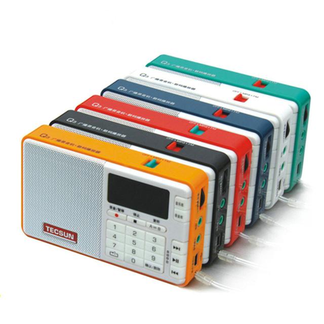 TECSUN 德生 Q3收音机新款便携式调频FM插卡老年人半导体随身听录音小音箱