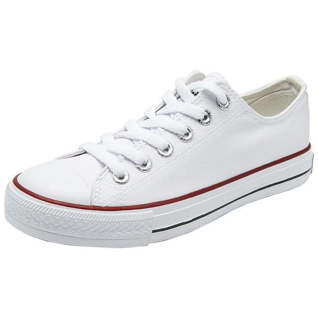 Feiyue. 飞跃 feiyue/飞跃帆布鞋女鞋春款低帮运动休闲鞋基础款学生小白鞋069