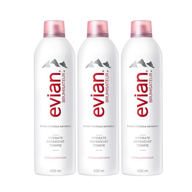 88VIP：evian 依云 天然矿泉水喷雾 300ml*3瓶