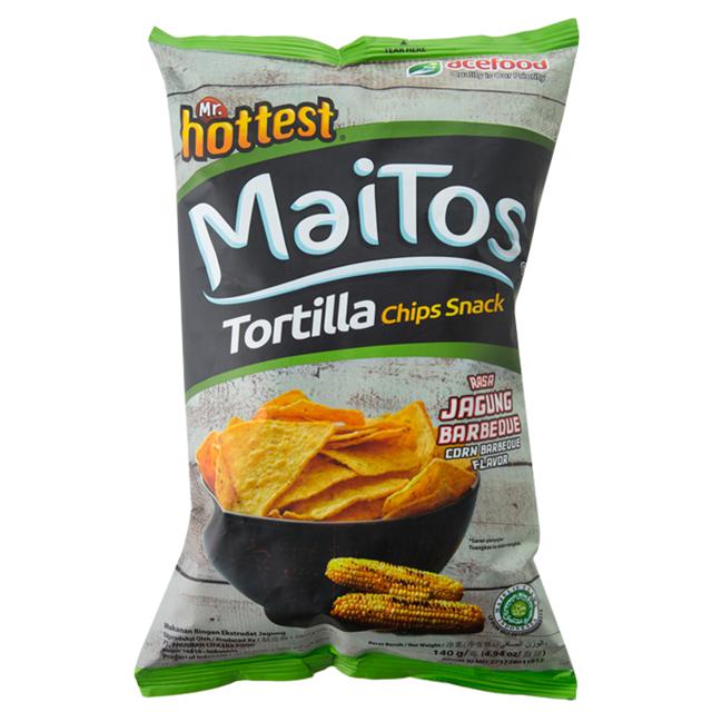 MaiTos 印尼Maitos玉米片140g经典烧烤味薯片膨化食品休闲零食