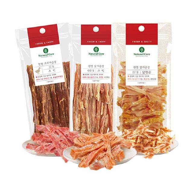 Natural Core NaturalCore天然核心狗狗零食鸭肉鸡肉干补钙成犬幼犬1袋训练奖励
